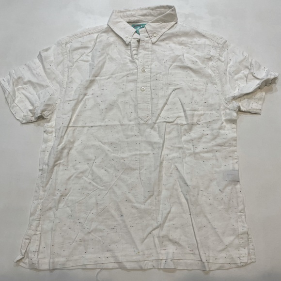 NWOT The Nutter By Chubbies Red Blue Speckled Button Down Size Medium - Picture 1 of 3